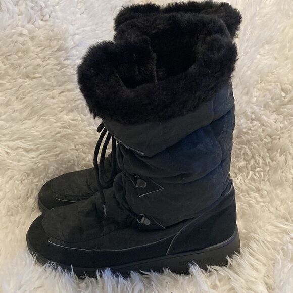 San Bernardo Puffy quilted snow boots size 7 - Picture 3 of 10